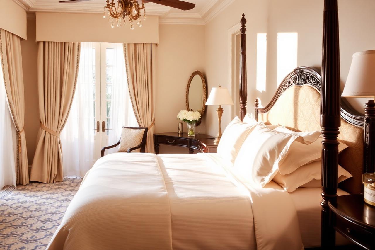 Elegant guest room at The Vinoy Resort